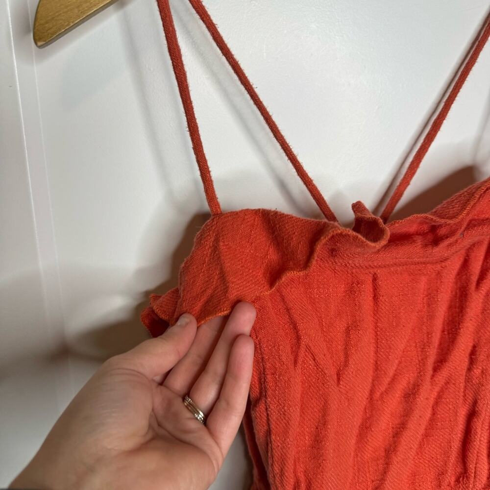 Free People “More than a Mini” Orange Mini Dress - Picture 3 of 8